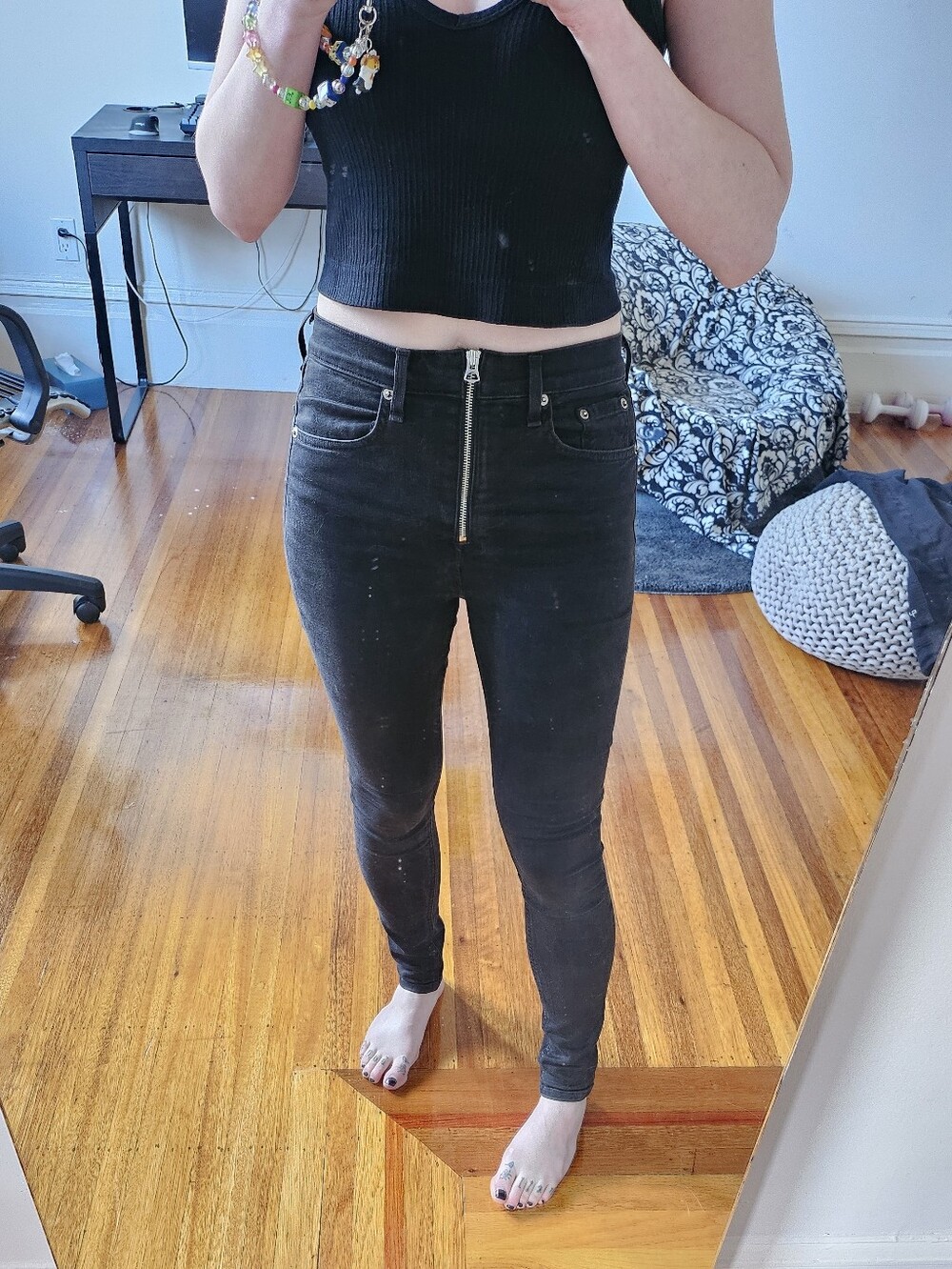 rag & bone Black Jeans Size 28